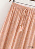 Boho Skirts in Pink Melon Pink Peacock For Women